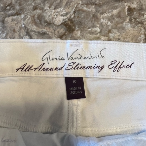 Nwt- Gloria Vanderbilt White Skinny Ankle Jeans - Picture 5 of 6
